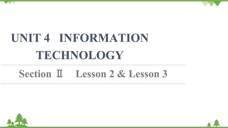 2021-2022学年新教材北师大版英语必修第二册课件：UNIT4+Section+Ⅱ　Lesson2+&+Lesson3第1页