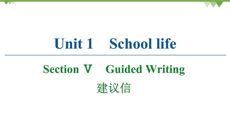 2021-2022学年高中人教版英语选修7课件：Unit1+SectionⅤ　Guided+Writing01