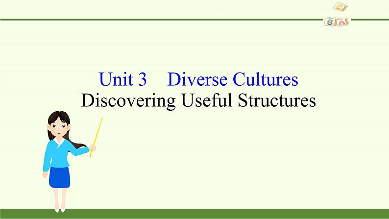 (课件)Unit 3　Diverse Cultures Discovering Useful Structures第2页