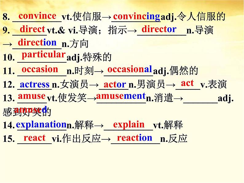 高三一轮复习人教版book4unit3AtasteofEnglishhumor(复习)课件第3页