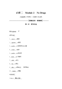 2022版高考英语（外研版）总复习文档：词句通关+必修二　Module+2　No+Drugs+Word版含答案