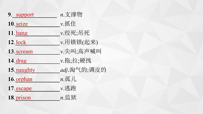 （新高考）2022届高中英语外研版一轮复习 选修7 必备预习案 Module 3 Literature 精品课件03