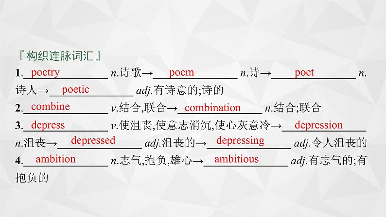 （新高考）2022届高中英语外研版一轮复习 选修6 必备预习案 Module 4 Music 精品课件第6页