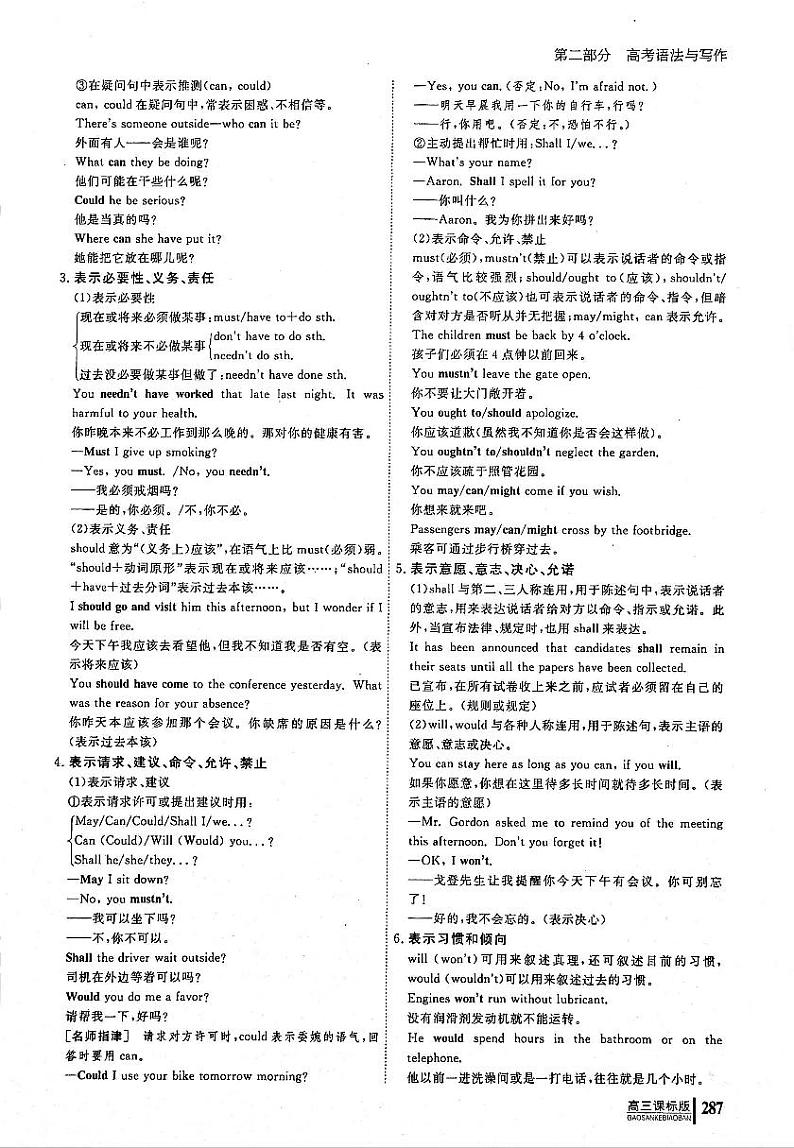 2021高考英语一轮复习专题07情态动词和虚拟语气无答案第2页