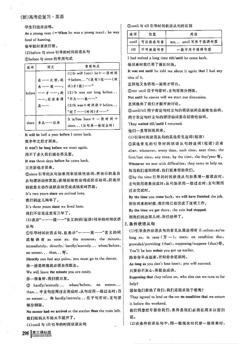 2021高考英语一轮复习专题10并列句和状语从句无答案第2页