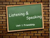 人教版新课标 必修一unit1 listening and speaking课件（27张ppt）