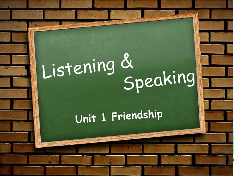 人教版新课标 必修一unit1 listening and speaking课件（27张ppt）01