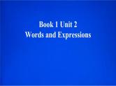 人教版（2019）必修一  Unit 2 Words and Expressions 课件