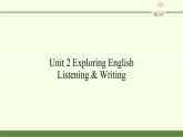 外研版（2019）必修第一册Unit 2 Exploring English-Listening & Writing 课件