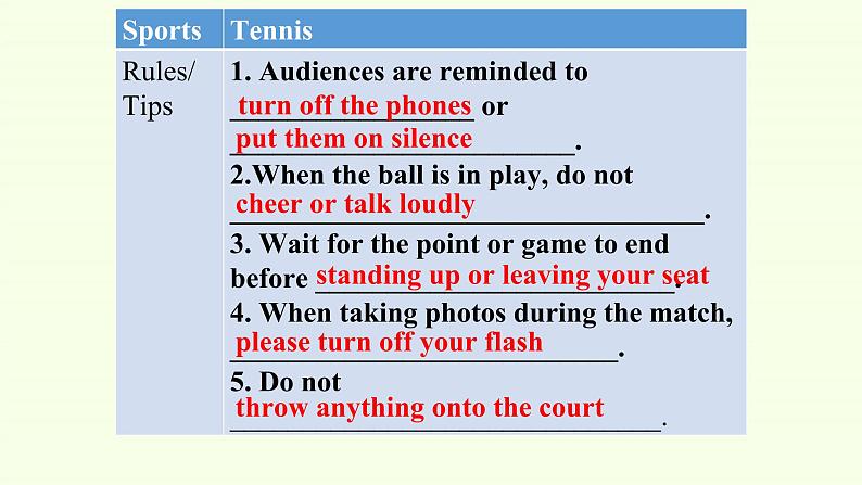 Unit 2 Sports and Fitness Lesson 2 Rules of the Game课件PPT07