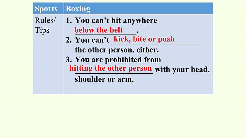 Unit 2 Sports and Fitness Lesson 2 Rules of the Game课件PPT08