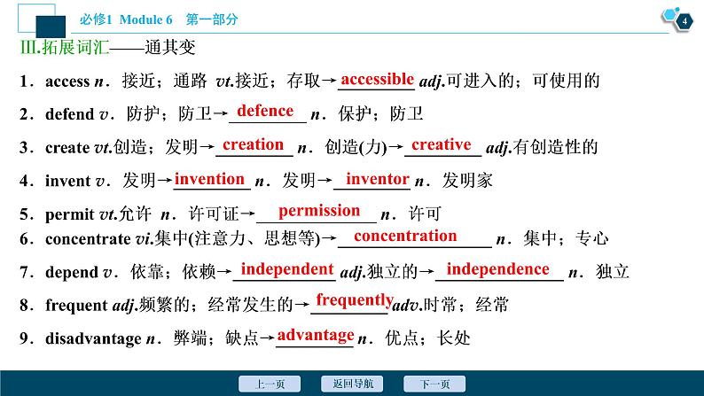 2022版高考英语（外研版）一轮复习课件：必修1 6 Module 6　The Internet and Telecommunications05