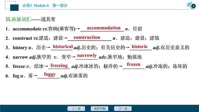 2022版高考英语（外研版）一轮复习课件：必修3 6 Module 6　Old and New05