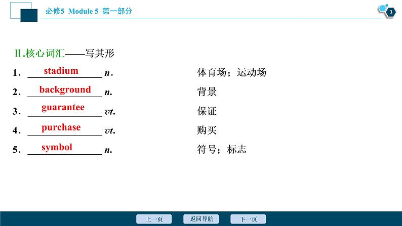 2022版高考英语（外研版）一轮复习课件：必修5 5 Module 5　The Great Sports Personality第4页