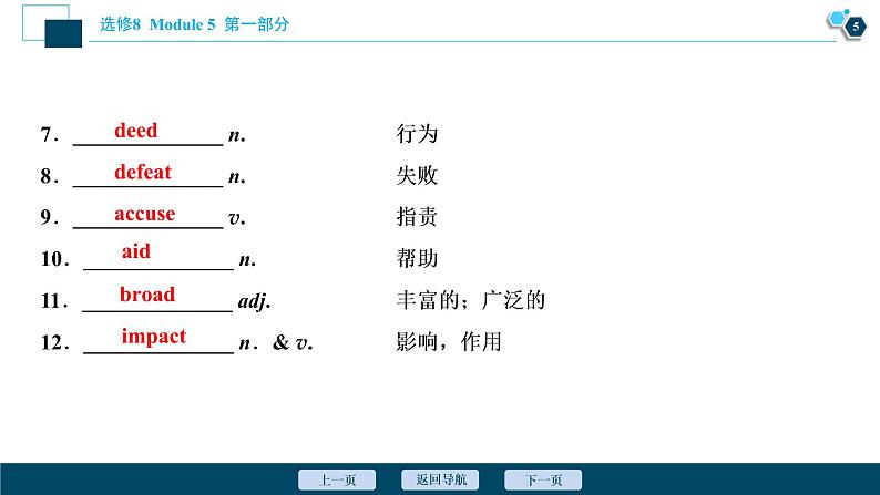 2022版高考英语（外研版）一轮复习课件：选修8 5 Module 5　The Conquest of the Universe第6页