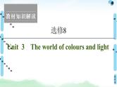 2022版高考英语（译林版）一轮复习课件： 选修8 Unit 3 The world of colours and light