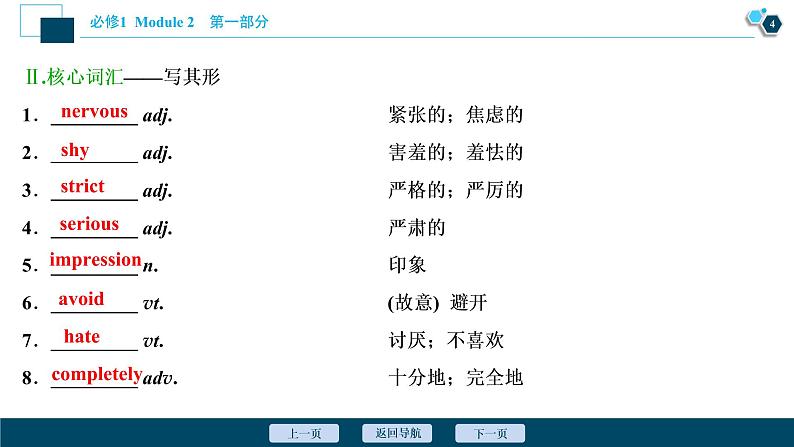 2022版高考英语（外研版）一轮复习课件：必修1 2 Module 2　My New Teachers05