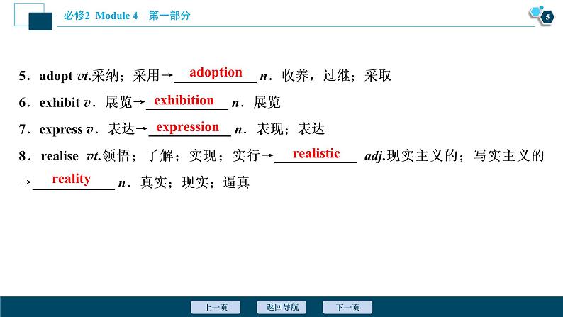 2022版高考英语（外研版）一轮复习课件：必修2 4 Module 4　Fine Arts—Western Chinese and Pop Arts第6页