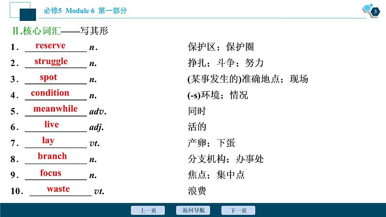 2022版高考英语（外研版）一轮复习课件：必修5 6 Module 6　Animals in Danger04