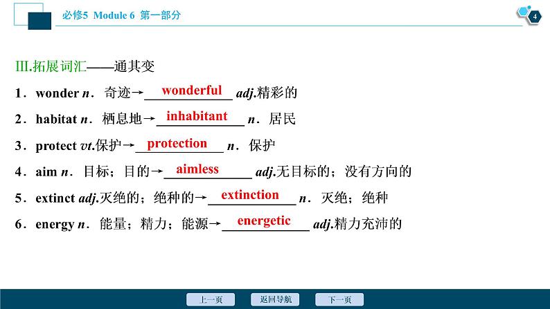 2022版高考英语（外研版）一轮复习课件：必修5 6 Module 6　Animals in Danger05