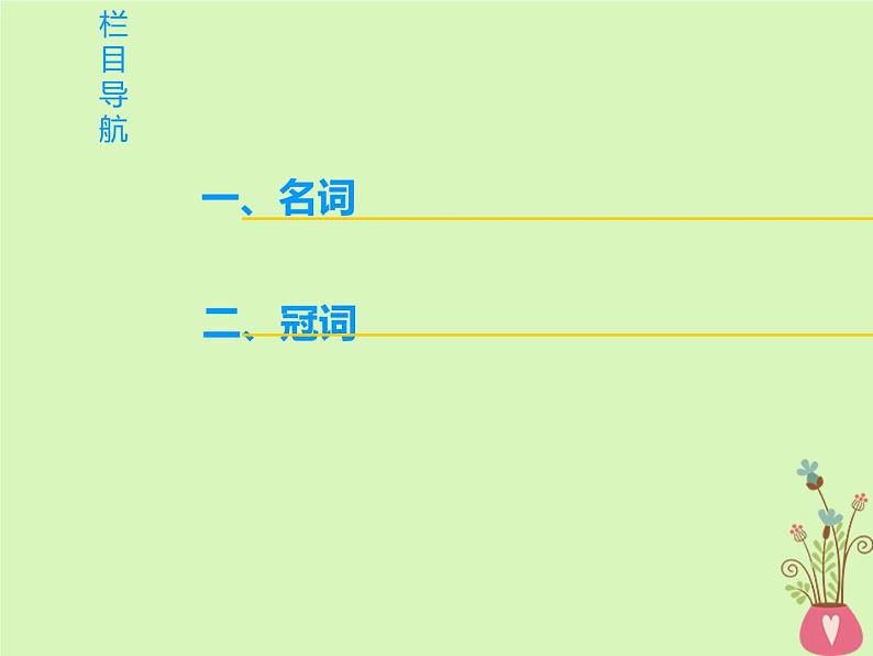 2022版高三英语一轮复习课件： 第2部分 语法专题突破 专题2 名词和冠词课件 北师大版第2页