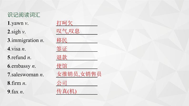 （新高考）2022届高中英语外研版一轮复习 选修6 必备预习案 Module 1 Small Talk 精品课件第5页