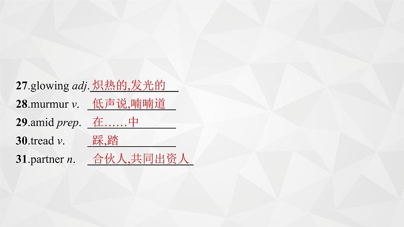 （新高考）2022届高中英语外研版一轮复习 选修6 必备预习案 Module 3 Interpersonal Relationships—Friendship 精品课件第8页