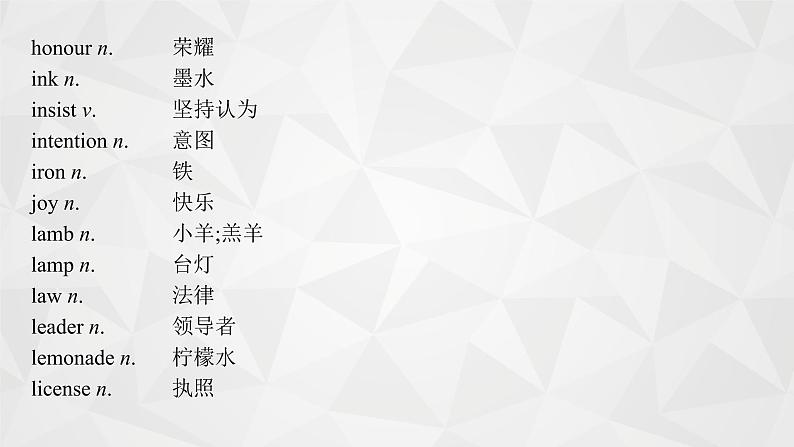 （新高考）2022届高中英语外研版一轮复习 附录 教材未出现的高考高频词汇 精品课件第7页