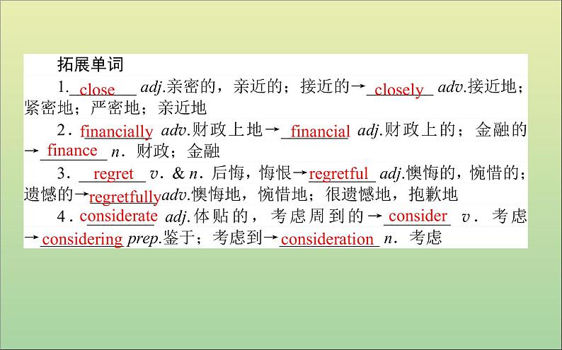 2022高考英语一轮复习Module3InterpersonalRelationships—Friendship课件外研版选修6第6页