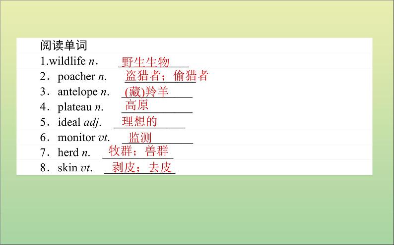 2022高考英语一轮复习Module6AnimalsinDanger课件外研版必修5第7页