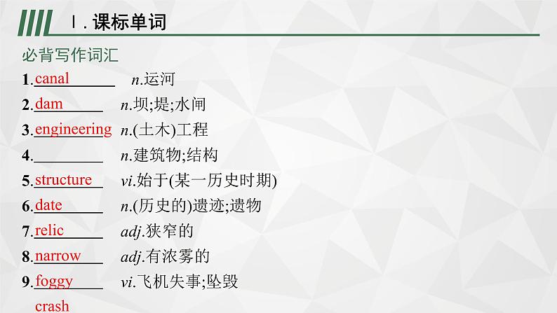 （新高考）2022届高中英语外研版一轮复习 必修3 必备预习案 Module 6 Old and New 精品课件02