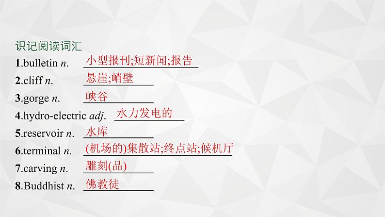 （新高考）2022届高中英语外研版一轮复习 必修3 必备预习案 Module 6 Old and New 精品课件03