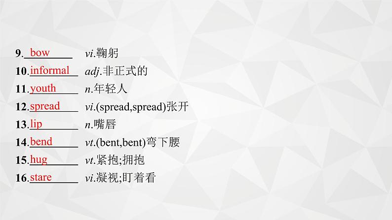（新高考）2022届高中英语外研版一轮复习 必修4 必备预习案 Module 3 Body Language and Non-verbal Communication 精品课件第3页