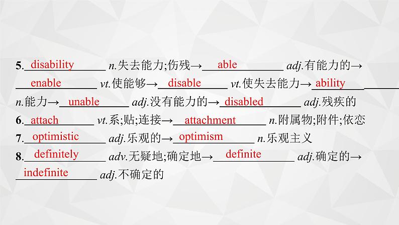 （新高考）2022届高中英语外研版一轮复习 必修4 必备预习案 Module 1 Life in the Future 精品课件第8页