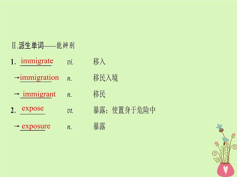 2022版高三英语一轮复习课件： 第1部分 基础知识解读 Unit 23 Conflict课件 北师大版选修8第6页