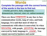人教版（2019）英语高中选择性必修第一册 Unit 4 Assessing Your Progress课件PPT
