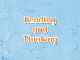 人教版（2019）英语高中选择性必修第一册 Unit1 Reading and Thinking课件PPT