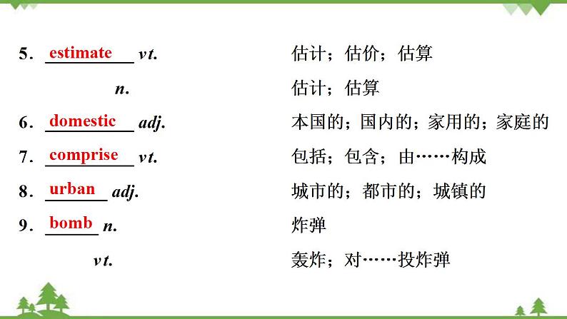 新教材2022新高考英语人教版一轮总复习课件：选择性必修第一册+UNIT+5　WORKING+THE+LAND08