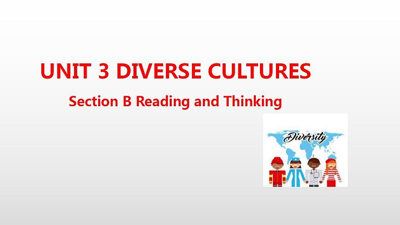 人教版英语必修第三册教学课件：Unit 3 Diverse Cultures Section B(共31张)第1页