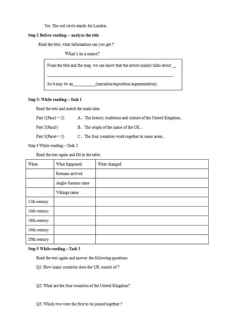 人教版英语必修第二册：4.2《Reading and Thinking》学案第2页