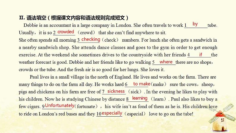 北师大版高一英语必修1课堂优化课件 Unit 1 Lifestyles Lesson 4 City and Country(共34张PPT)04