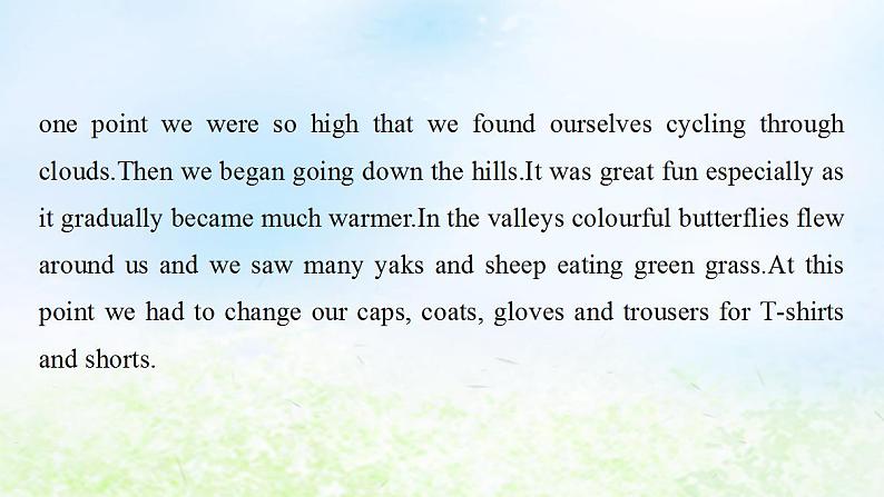 人教版高中英语必修1 Unit 3 Travel journal SectionⅣ Using Language 课件05