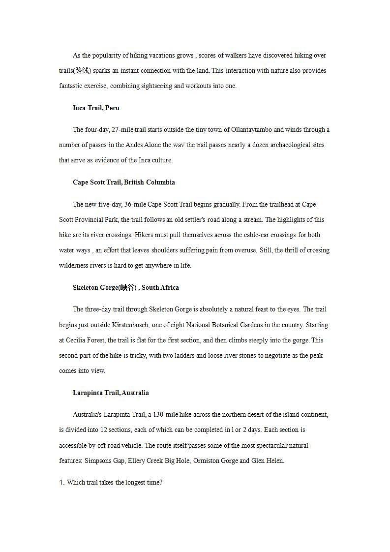 人教版高中英语必修一 Unit 2 English around the world Learning about language课时作业2第2页