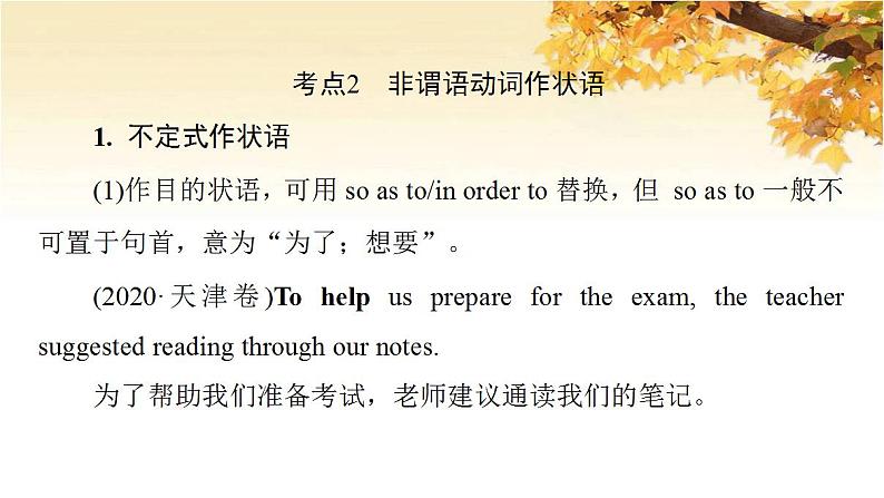 高考英语一轮复习语法专项突破1复杂多变的动词第2讲非谓语动词课件外研版07