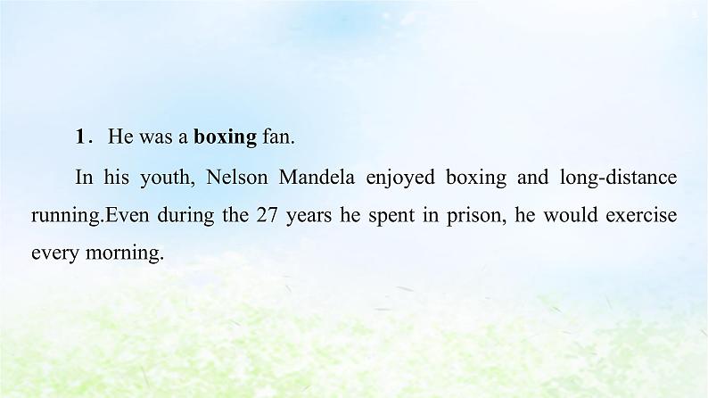 人教版高中英语必修1 Unit 5 Nelson Mandel -- a modern hero SectionⅠWarming Up Pre_reading&Reading 课件03
