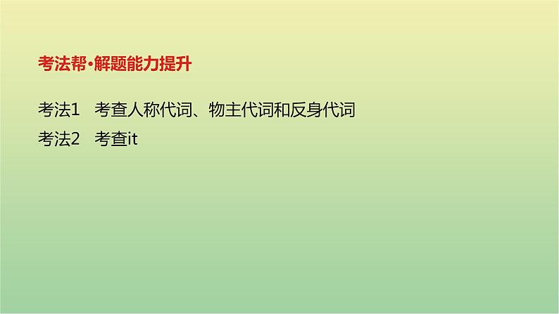 高考英语一轮复习语法知识贯通专题五代词课件03