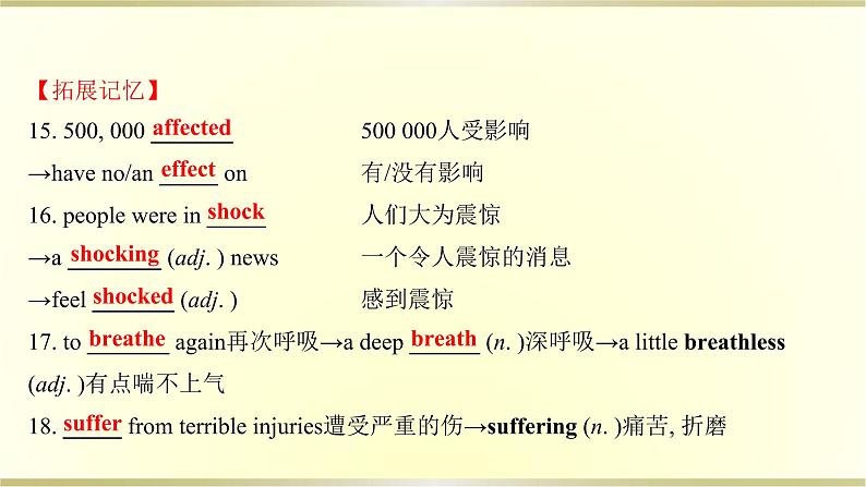 高中英语Unit4NaturalDisastersReadingandThinking课件新人教版必修第一册第4页