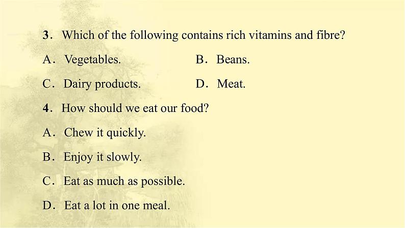 高中英语UNIT3FOODANDCULTURE泛读技能初养成课件新人教版选择性必修第二册第4页