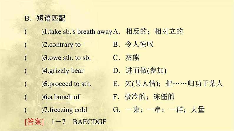 高中英语UNIT4JOURNEYACROSSAVASTLAND预习新知早知道课件新人教版选择性必修第二册第6页