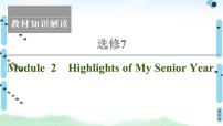 外研版选修7Module 2 Highlights of My Senior Year说课ppt课件